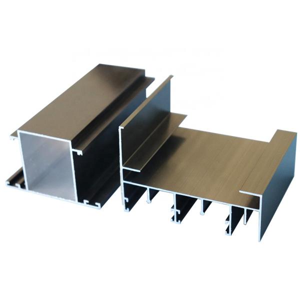 Buy Champagne Anodized T Shape Aluminium Door Profiles at wholesale prices