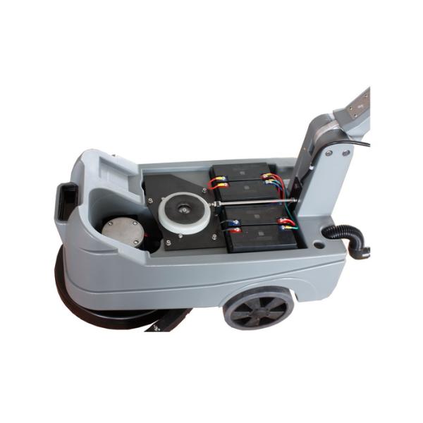 Eco Friendly Floor Scrubber Dryer Machine With Brush / USA Rubber Blade
