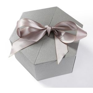 China Custom Hexagonal Jewelry Gift Box with Satin Lining on sale
