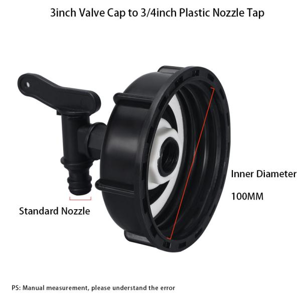 Reducing Durable IBC Tank Tap Adapter S100*6 S60*6 Discharge Nozzle Spout Pipe Tube Connect Connector