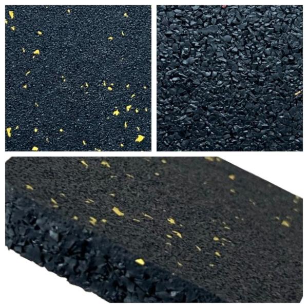 Moisture Resistant Rubber Floor Matting with EPDM Dots for Gym and Home 1m*1m 15mm to 50mm