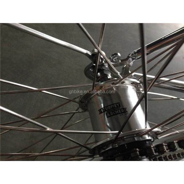 NO Suspension 3 Gear Silver Color Cromo Frame Vintage Ladies Bike Retro Women Lady Bicycle