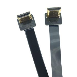 90 Degree Down Angled HDMI Ribbon Cable A Male To Male For FPV Gimbal