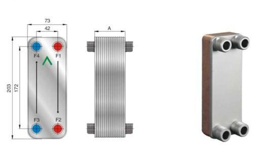 Heat Exchanger Manufacturer Condenser Stainless Steel for Small Copper Welded Heat Exchanger