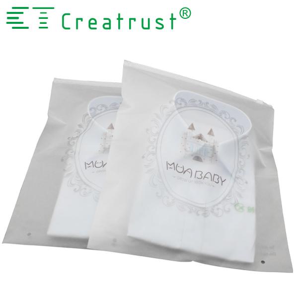 CX Child Slider Zipper Pvc Bag Plastic T-shirt Zip Lock Pouch Matte Frosted Clothes Clear Poly Bags Adhesive Seal Personalised