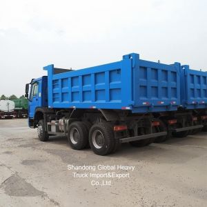 Used Global HOWO Dump Truck New blue Large Capacity 35 Tons Dump Truck