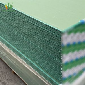 Customized Water Resistant Sheetrock , Green Moisture Plasterboard For Ceiling