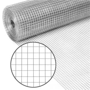Galvanized Welded Wire Mesh Roll 1cm 2cm Grid 1x20m Wall Anti Crack Welded Wire