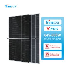Commercial Solar Power All in One Trina Solar Solar Energy System 645w 655w 665w