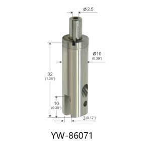 Brass Wire Lock Side Exit Cable Gripper CE RoHS Approved YW86069