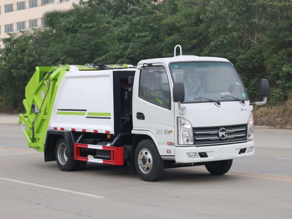 Buy 4 Cubic Compression Garbage Truck With Box Structure at wholesale prices