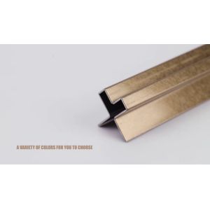 201 304 Stainless Steel Tile Edge Trim Decorative Mirror Gold Stainless Steel