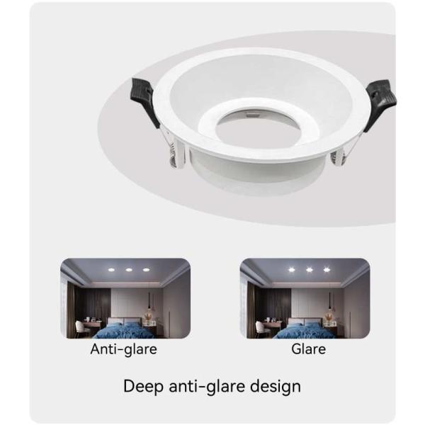 Commercial Lighting Recessed Spotlight With Deep Anti-Glare Design