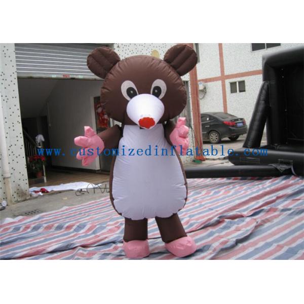Large Inflatable Cartoon Characters Costume , Inflatable Mickey Mouse 2.2m Movable