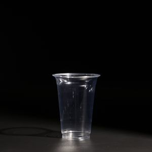 China 10oz Clear Plastic Disposable PET Cup Drinking Cups With Lid on sale