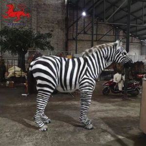 Quality Manual Control Realistic Animatronic Zebra Customized Available for sale