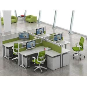 Concise Design Call Center Office Workstations Furniture Melamine Finish