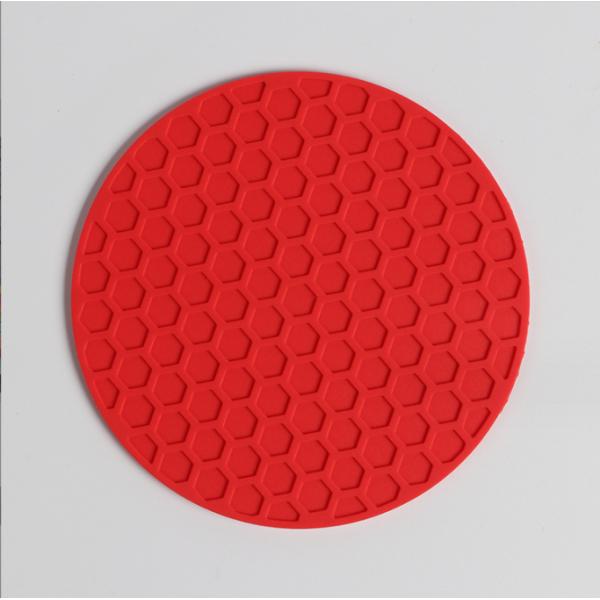 Deep Grooved Absorbent Silicone Coaster Pad Mat for Heat Resistant Pot Mug Coffee Cup