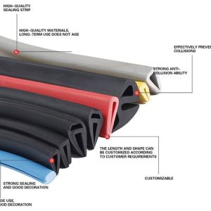 Windproof Epdm Weather Stripping Customized Anti Aging With Moulding Processing