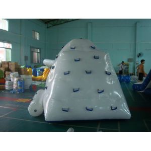 Giant Inflatable Cone With Climbing Handles For Water Park And Sea Shore