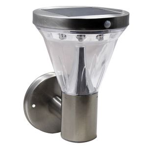 Stainless Steel Garden LED Solar Wall Light Induction Motion Sensor