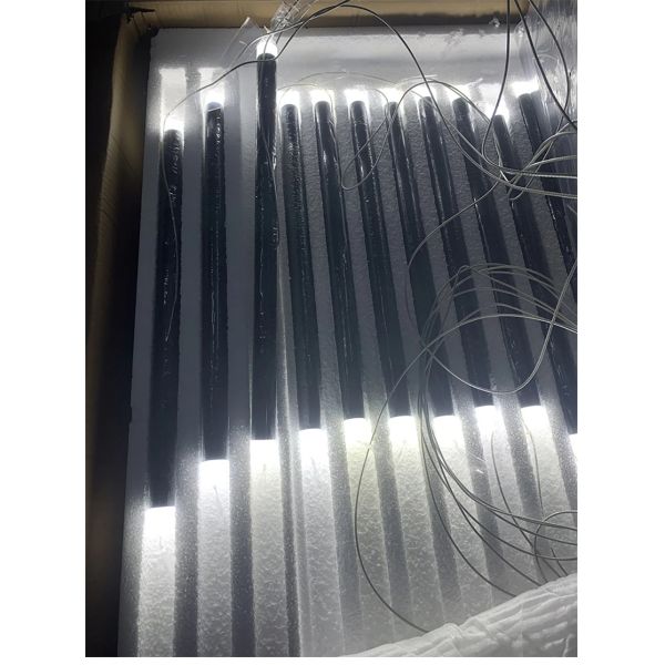 Modern LED Creative Black Round Tube Design Chandelier Chute Multi Light Chandelier（WH-AP-606）