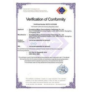 XINDA PELOSI CO.,LIMITED Certifications