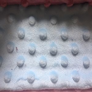 100% polyester super soft minky dot velvet fabric