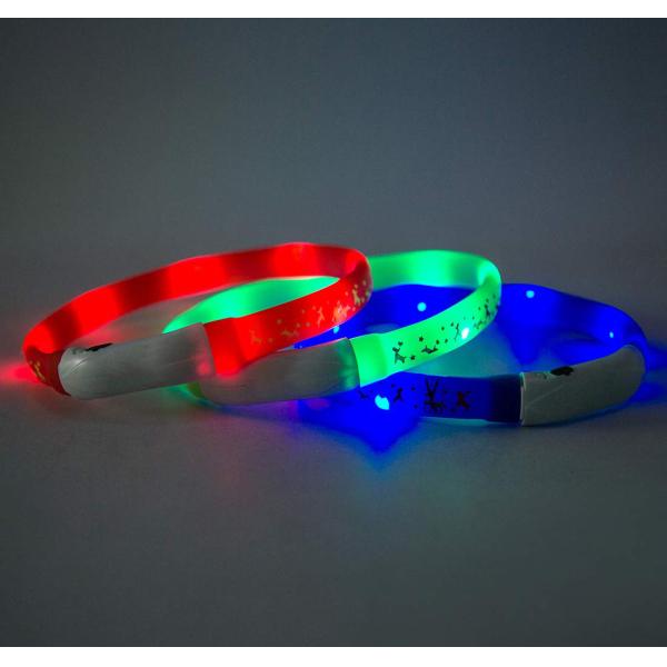 Buy Eye Catching LED Dog Collar USB Rechargeable Personalized Cartoon Cute at wholesale prices