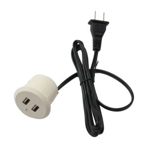 1 Outlets Embedded Circular USB Socket for Household Appliance Charging