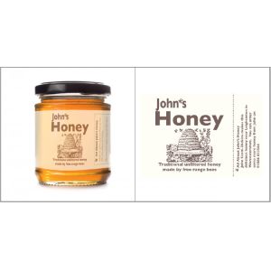Non Residue Waterproof Honey Glass Jars Labels and Seal Sticker