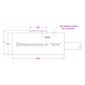Button type load cell 2KN 3KN small load cell with 15mm diameter