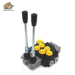 DCV 40 Hydraulic Directional Valve Control 2 Spool Manual Pneumatic