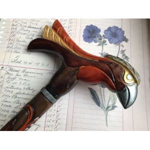 Wooden bird shape hook handle umbrella handle