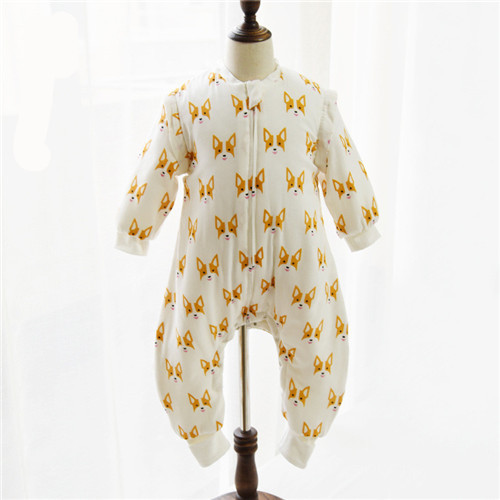 Buy Long Sleeves Muslin Baby Pajamas Non Fluorescent Cute Patterns For Winter at wholesale prices