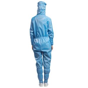 Antistatic Dust Free Clean Room Garments Hooded ESD Jumpsuit Coverall
