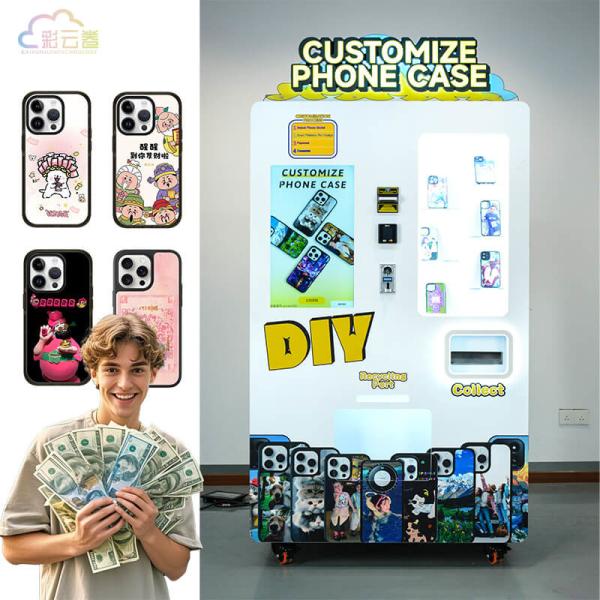 Buy Android System Phone Case Printing Vending Machine with 1440Dpi Printing Resolution and Global Language Support at wholesale prices