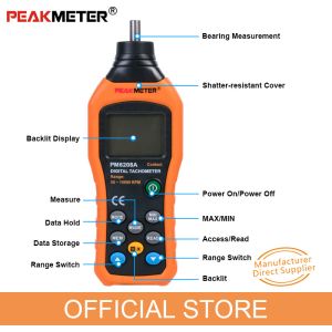 High Safety Environmental Meter Hand Held Non Contact Tachometer Stable
