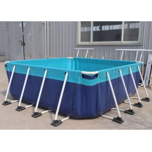 Rectangular Canvas Inflatable Swimming Pool For Backyard