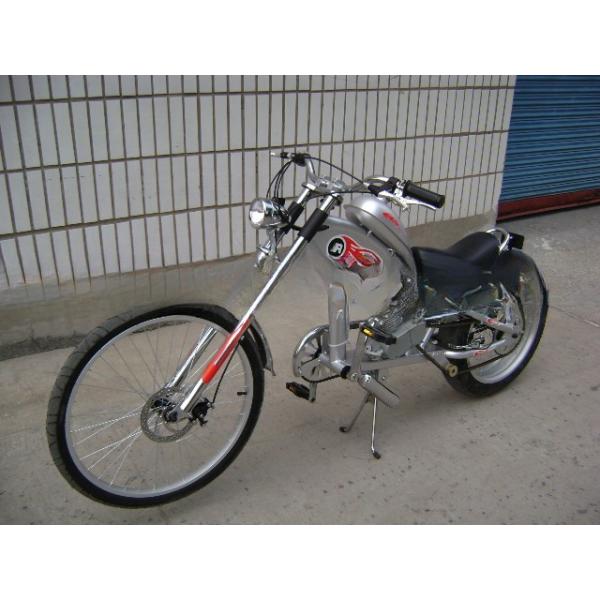 23kg Weight 24inch Gas Motor Chopper Bike for Adult 48cc Engine and CE Certification