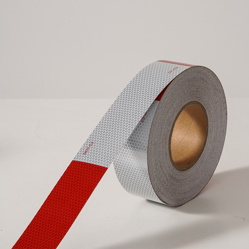 LU DOT-C2 Reflective Tape Red White Reflective Tape Outdoor Warning Safety Tape