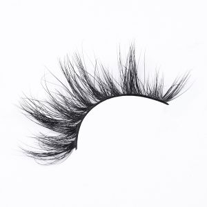 3D Fluffy Faux Mink Lashes , Natural Black 20mm Individual Lashes