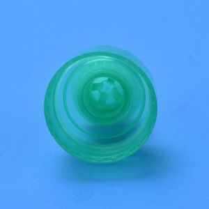 Pink Smooth Closure Plastic Nozzle Cap , 28mm Push Pull Cap