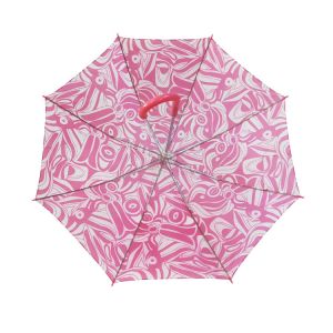 190T Pongee Straight Printed Advertising Umbrella