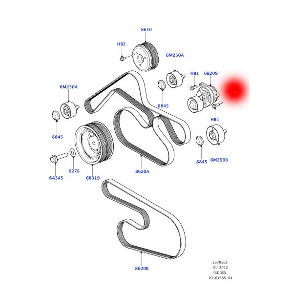 PQG500160 PQH500090 Auto Belt Tensioner For LAND ROVER RANGE ROVER III
