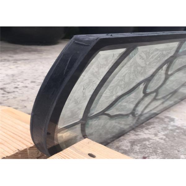 Custom Decorative Patterned Glass Thermal Sound Insulation Keep Warm