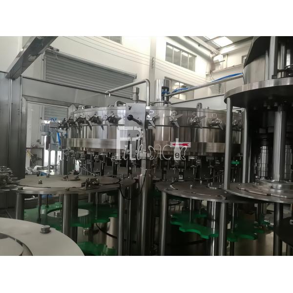Antiseptic Sterilized Filling Machine PET Carbonated Beverage / Gas Water Monoblock