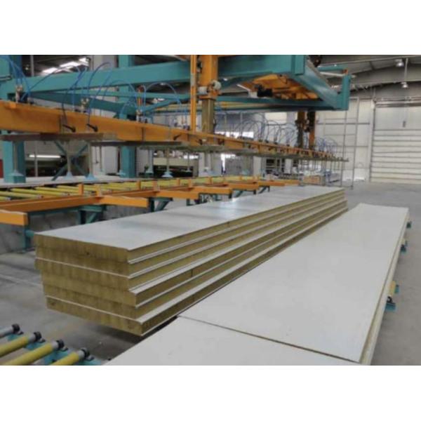 Buy Mineral Wool Sandwich Panel Machine For Exterior Wall 24 M Double Belt Continuous at wholesale prices