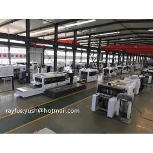 Automatic Carton Box Manufacturing Machine / Flat Bed Die Cutting Machine