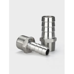 201 304 Stainless Steel Casting Thread Hex Nipple for Leather Pipe Joint Fitting